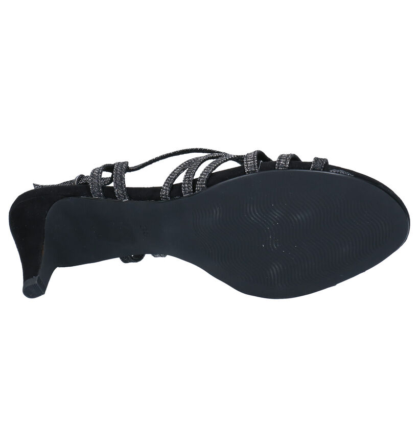 Marco Tozzi Zwarte Sandalen in stof (270693)