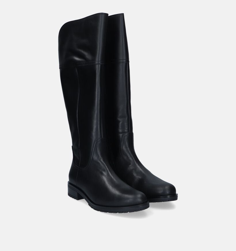 Gabor OptiFit Zwarte laarzen met brede schacht voor dames (331187) - geschikt voor steunzolen