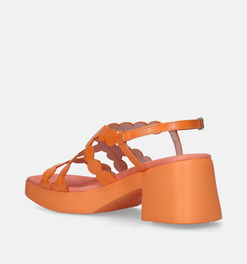 Wonders Sandales à talons en Orange pour femmes (341145)