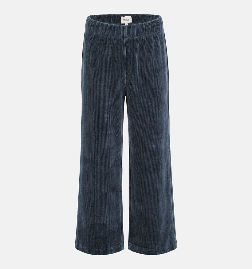 Minuit Douze Cola Pantalon classique en Bleu fonc&eacute; pour femmes (381850)