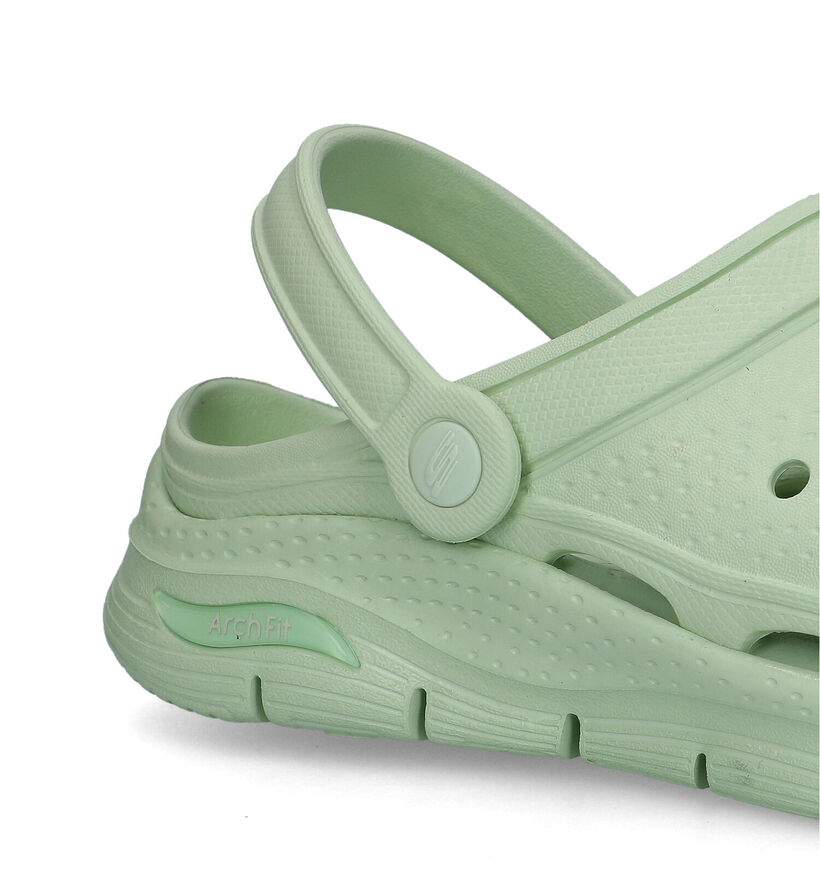 Skechers Foamies Arch Fit Groene Slippers voor dames (321483)