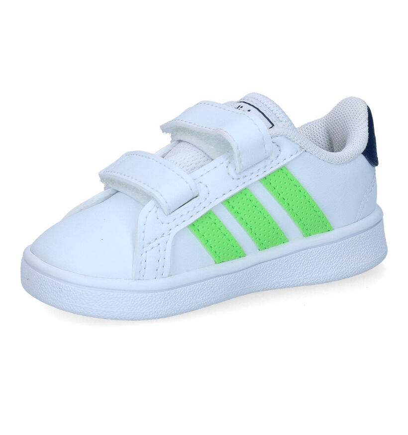 adidas Grand Court Witte Sneakers voor jongens (308318) - geschikt voor steunzolen