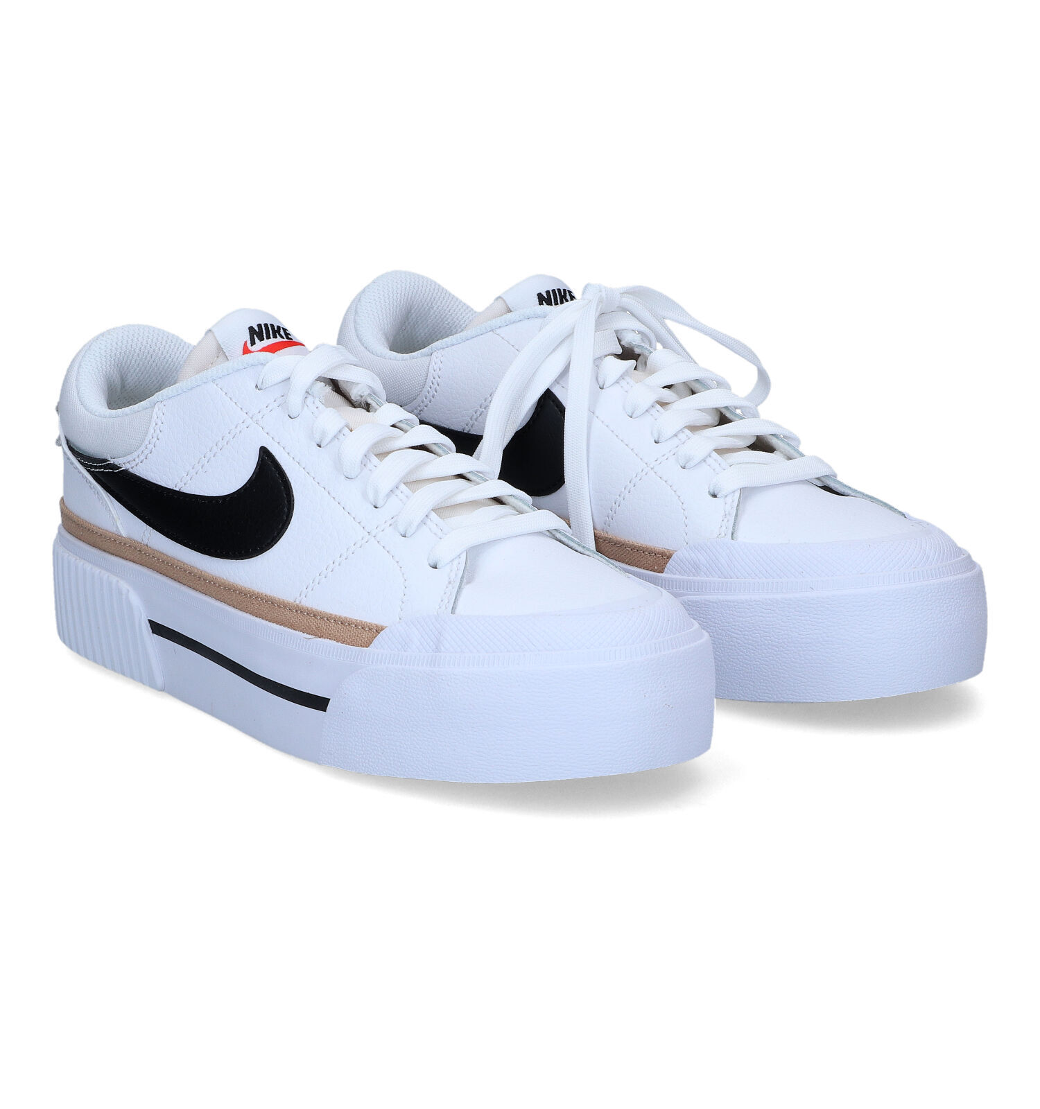 Witte sneakers dames leer nike deals