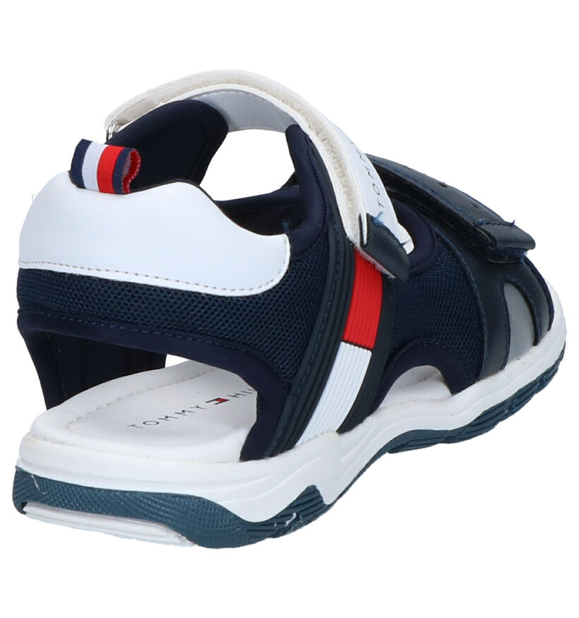 Tommy Hilfiger Sandales en Bleu foncé en simili cuir (285661)