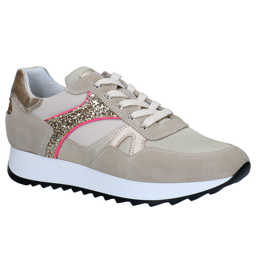 NeroGiardini Baskets casual en Beige foncé pour femmes (290036) - pour semelles orthopédiques