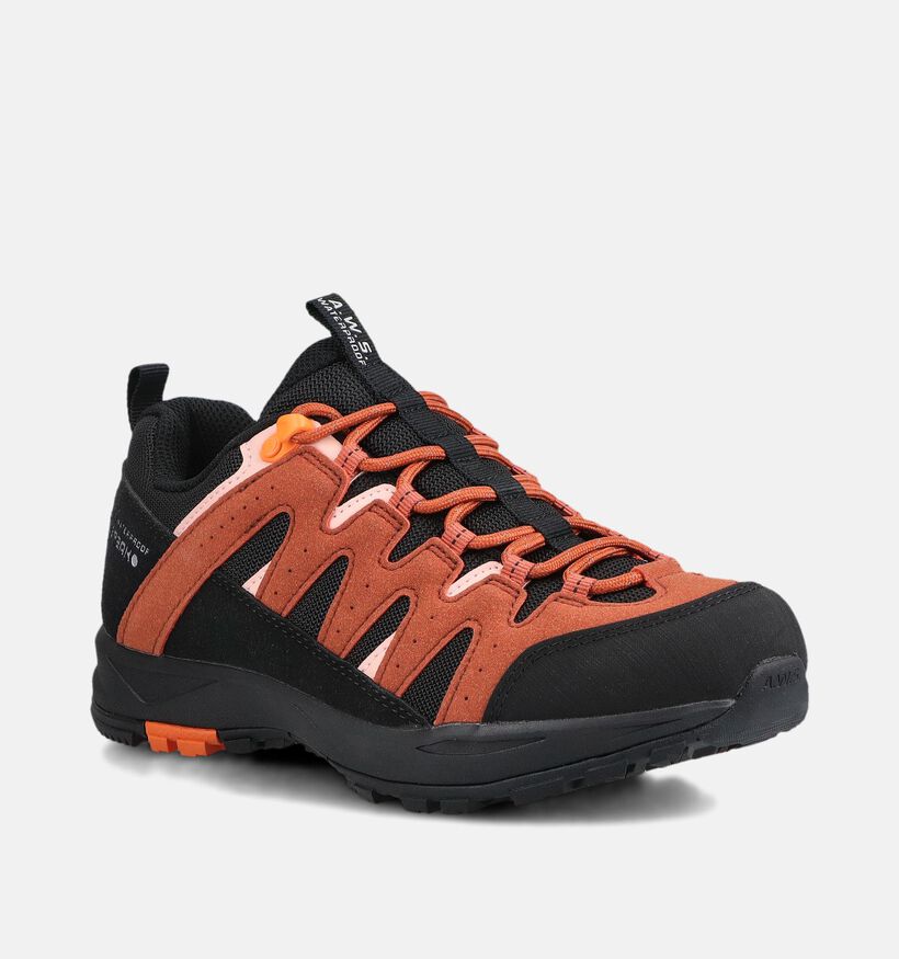 Icepeak Aura Lc Ms Chaussures de randonn&eacute;e en Noir/Orange pour femmes (378576) - pour semelles orthop&eacute;diques