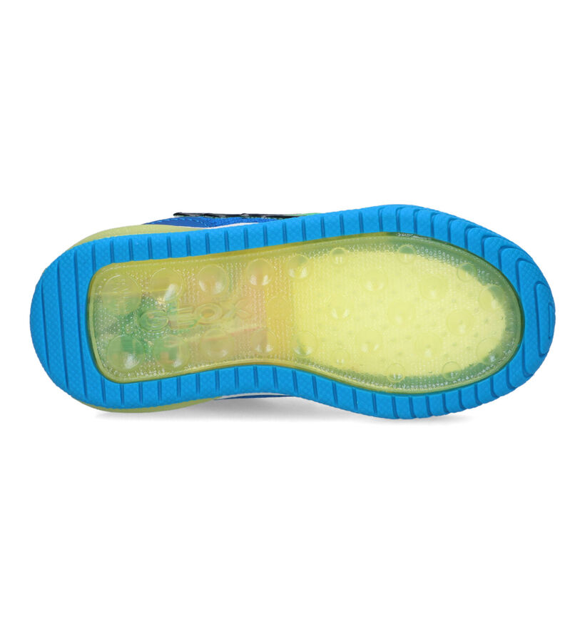 Geox Inek Boy Baskets en Bleu pour garçons (320631) - pour semelles orthopédiques