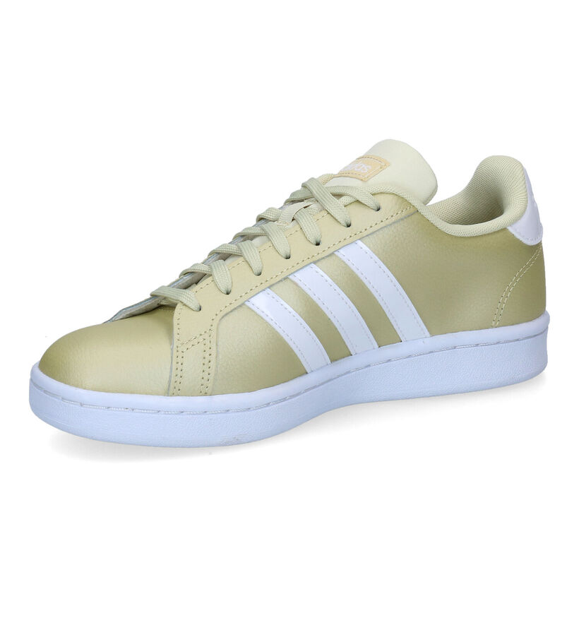 adidas Grand Court Baskets en Or pour femmes (301989) - pour semelles orthopédiques