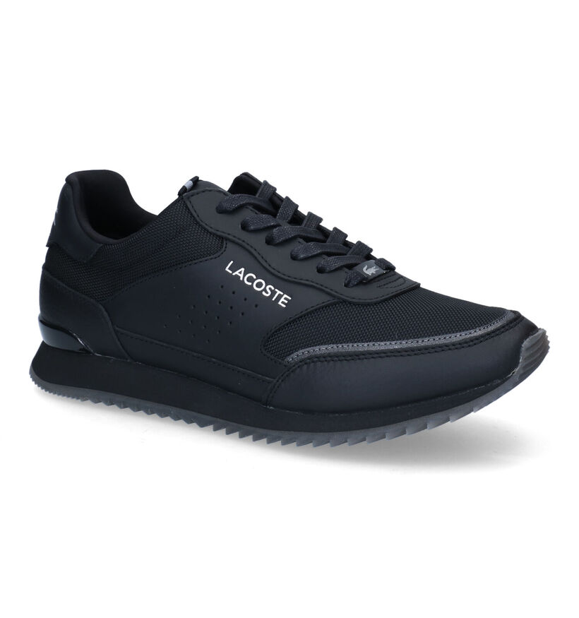 Lacoste Partner Luxe SMA Zwarte Sneakers in stof (295674)