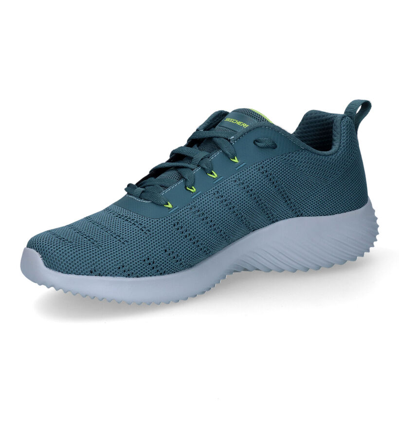 Skechers Bounder Baskets en Bleu en textile (305986)