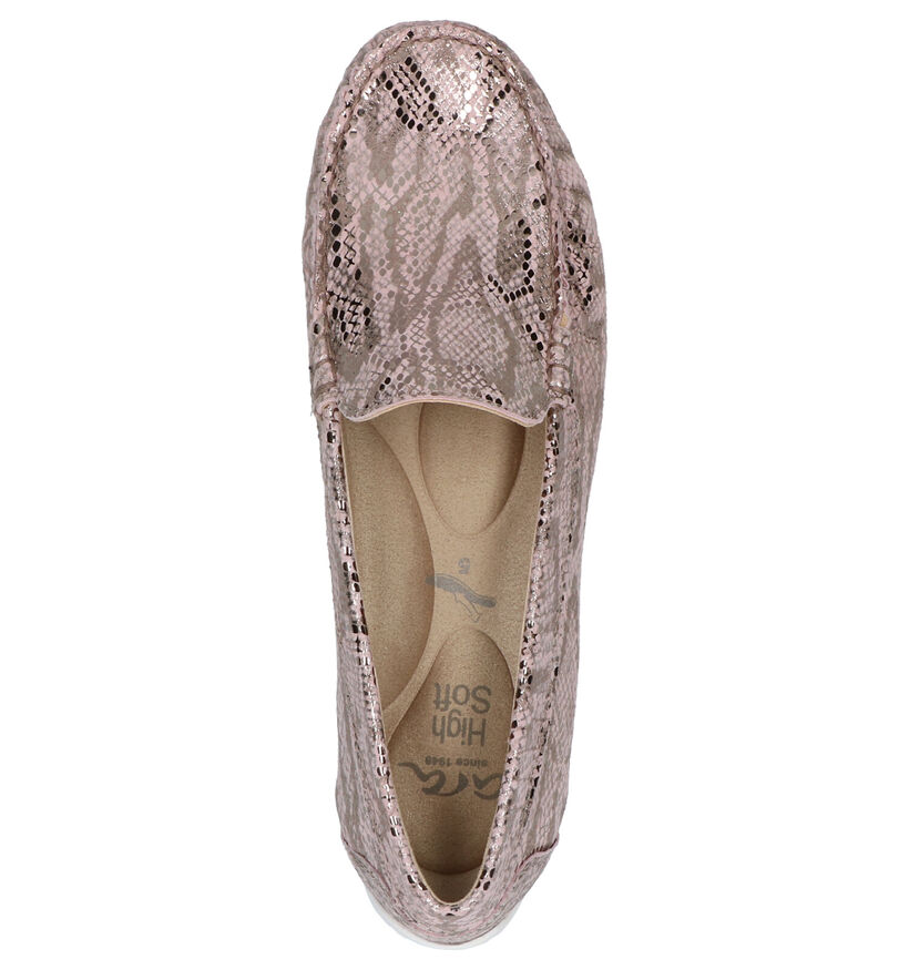 Ara Alabama Mocassins en Rose en cuir (272312)