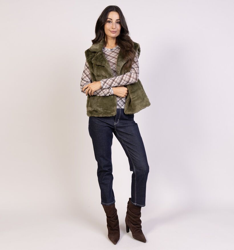 Laurent David Donkergroene Bodywarmer voor dames (366536)