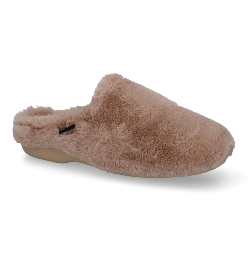 Scapa Taupe Pantoffels voor dames (317044)