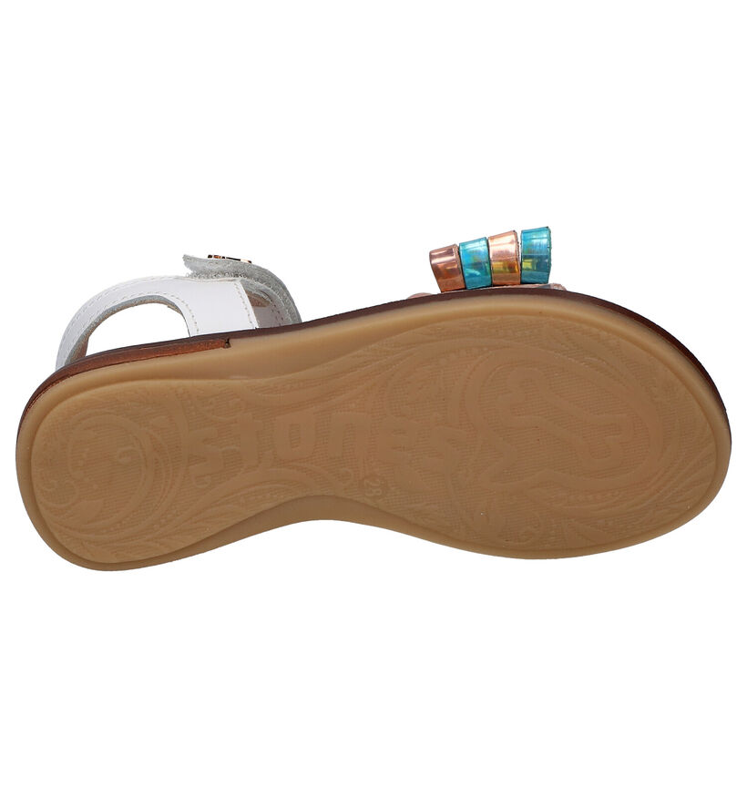 STONES and BONES Casta Sandales en Blanc en cuir (267334)