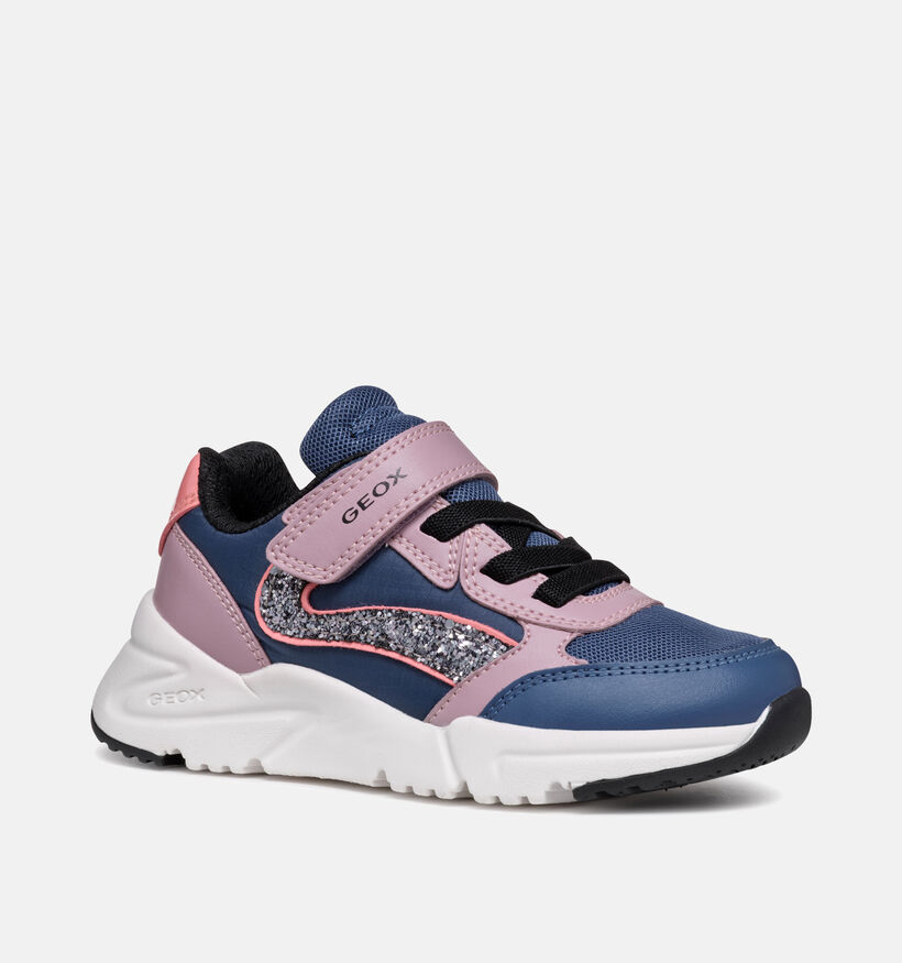 Geox Loftus Blauwe Sneakers voor meisjes (345960) - geschikt voor steunzolen