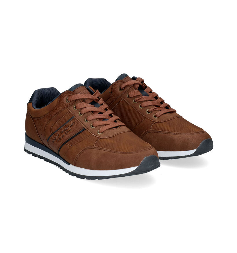 Origin Grijze Veterschoenen in kunstleer (298353)