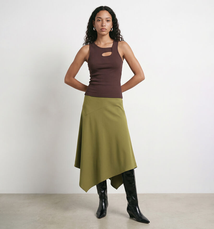 Hypedrop Juna Cut Out D&eacute;bardeur en Marron pour femmes (386464)