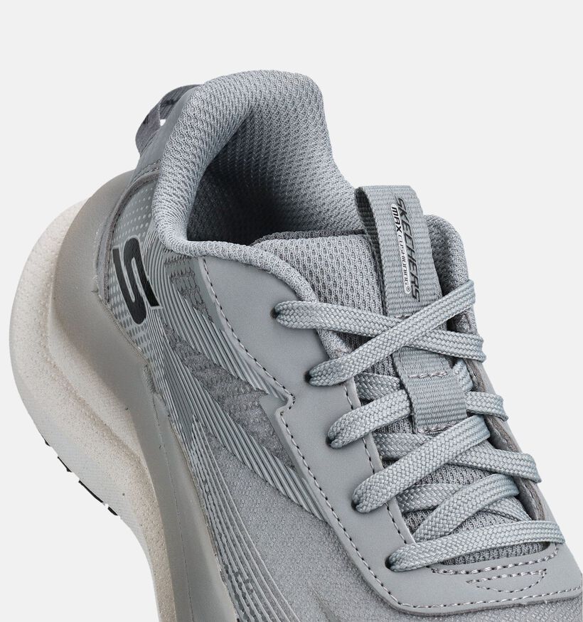 Skechers Max Cushioning Baskets basses en Gris pour filles, gar&ccedil;ons (377111)