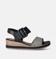 Remonte Zwarte Sandalen met sleehak voor dames (354862)