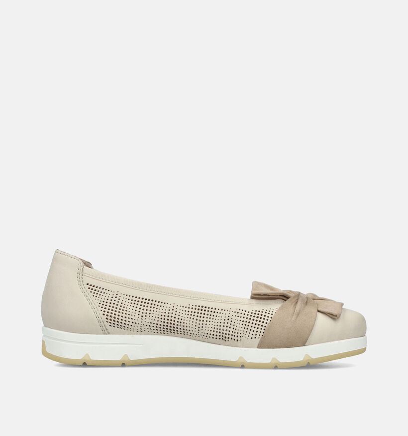 Rieker Beige Ballerina's Met Strik voor dames (354965) - geschikt voor steunzolen
