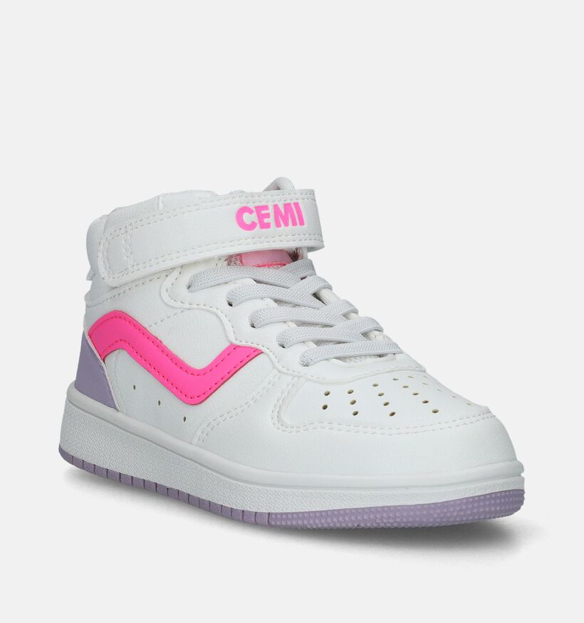 CEMI Baskets montantes en Blanc pour filles (345524)