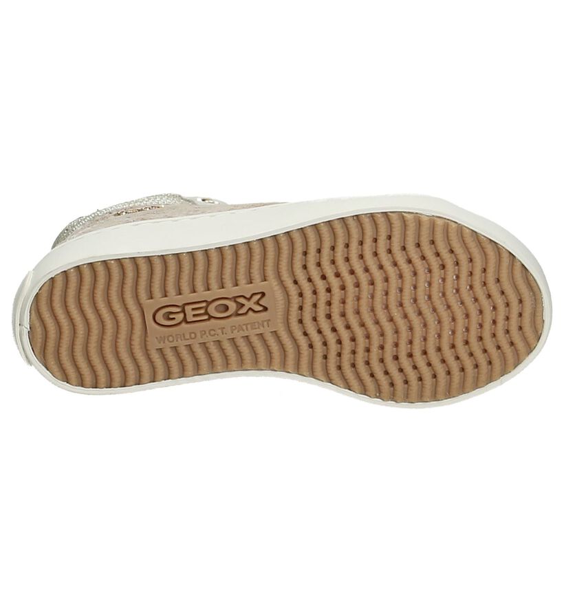 Geox Baskets hautes en Beige clair en simili cuir (190714)