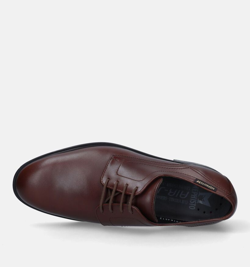 Mephisto Kevin Hopper Cognac Veterschoenen voor heren (330817) - geschikt voor steunzolen