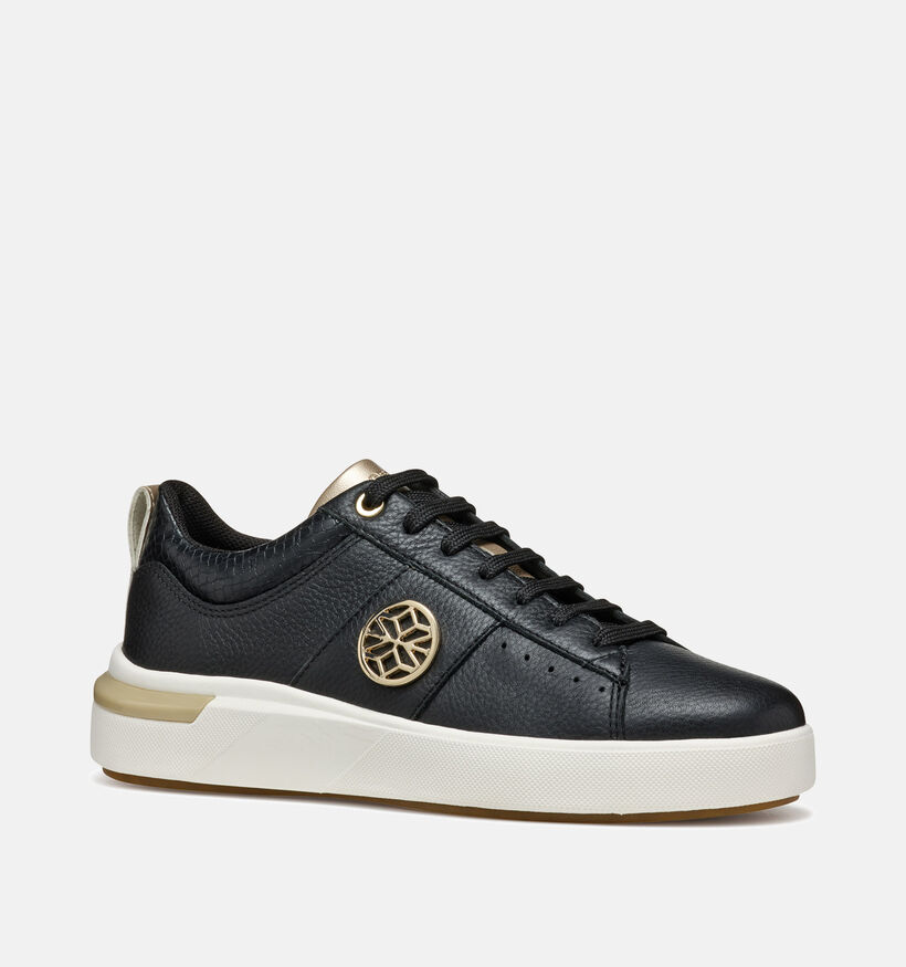Geox Dalyla Zwarte Veterschoenen voor dames (353793) - geschikt voor steunzolen