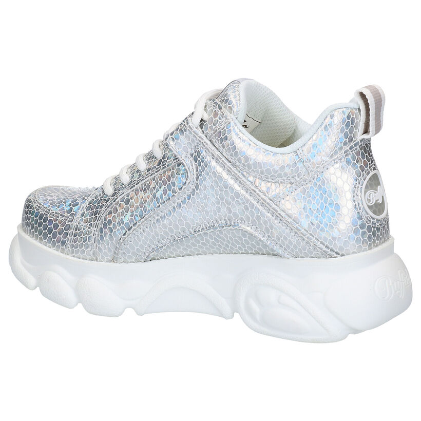 Buffalo CLD Corin Vegan Zilverne Sneakers in kunstleer (267616)