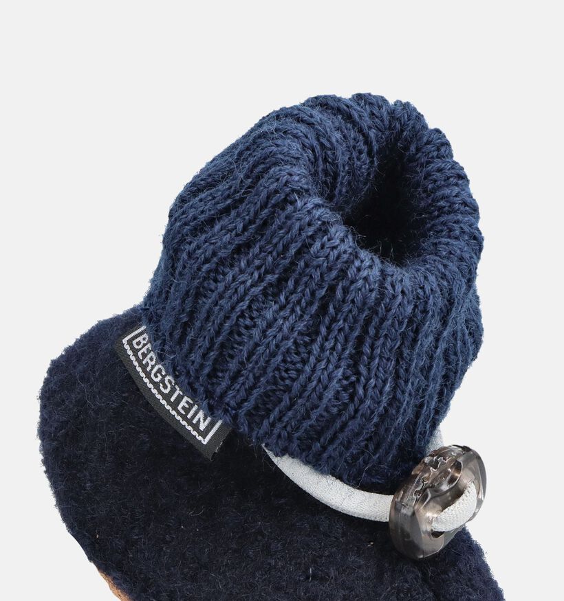 Bergstein Cozy Baby Donkerblauwe Babypantoffels voor jongens (381301)