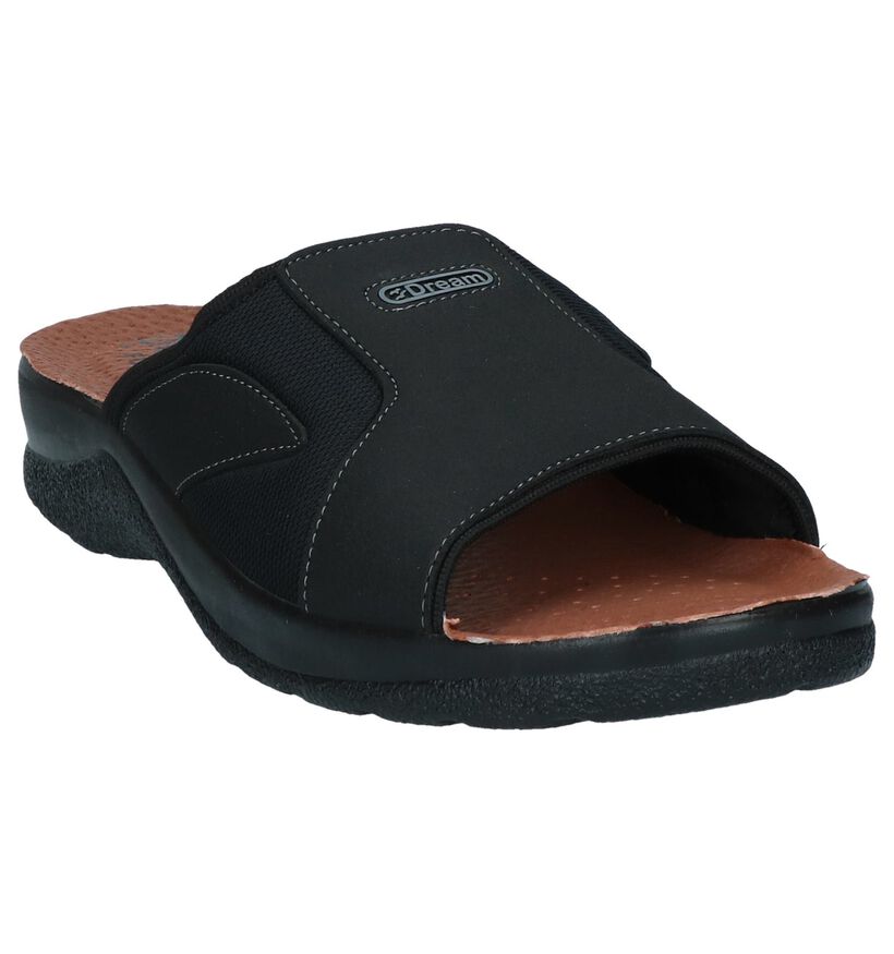 Fly Flot Nu-pieds en Noir en simili cuir (272438)