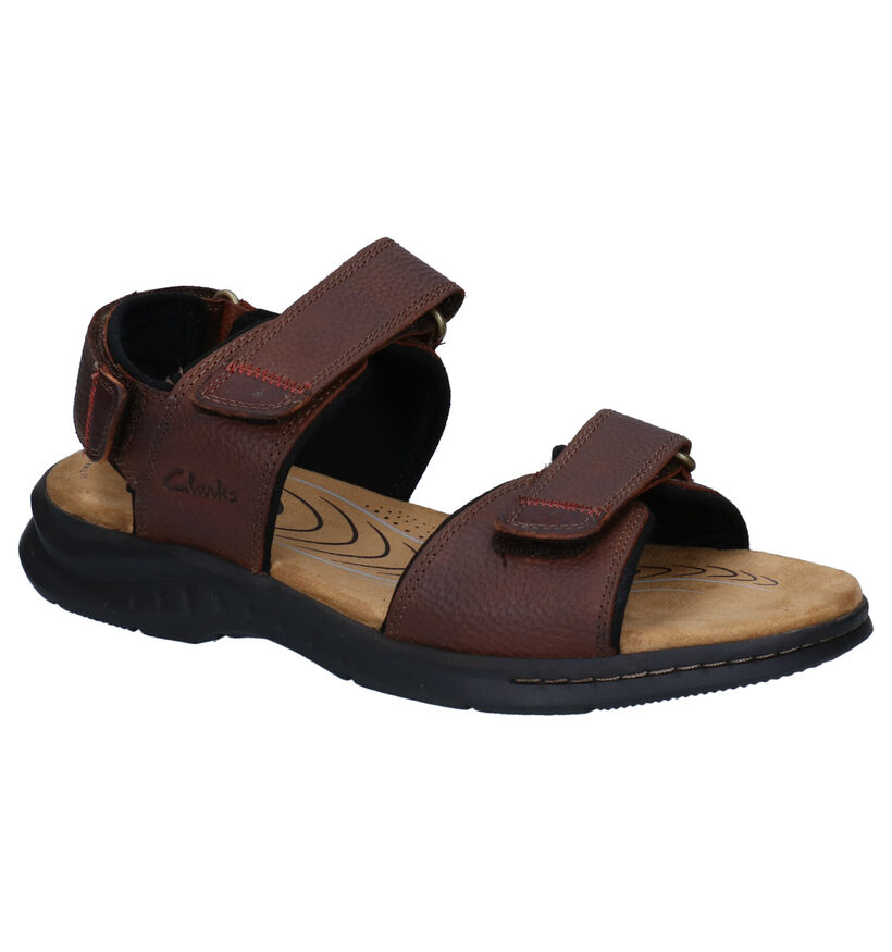 Clarks Hapsford Creek Bruine Sandalen in leer (304490)