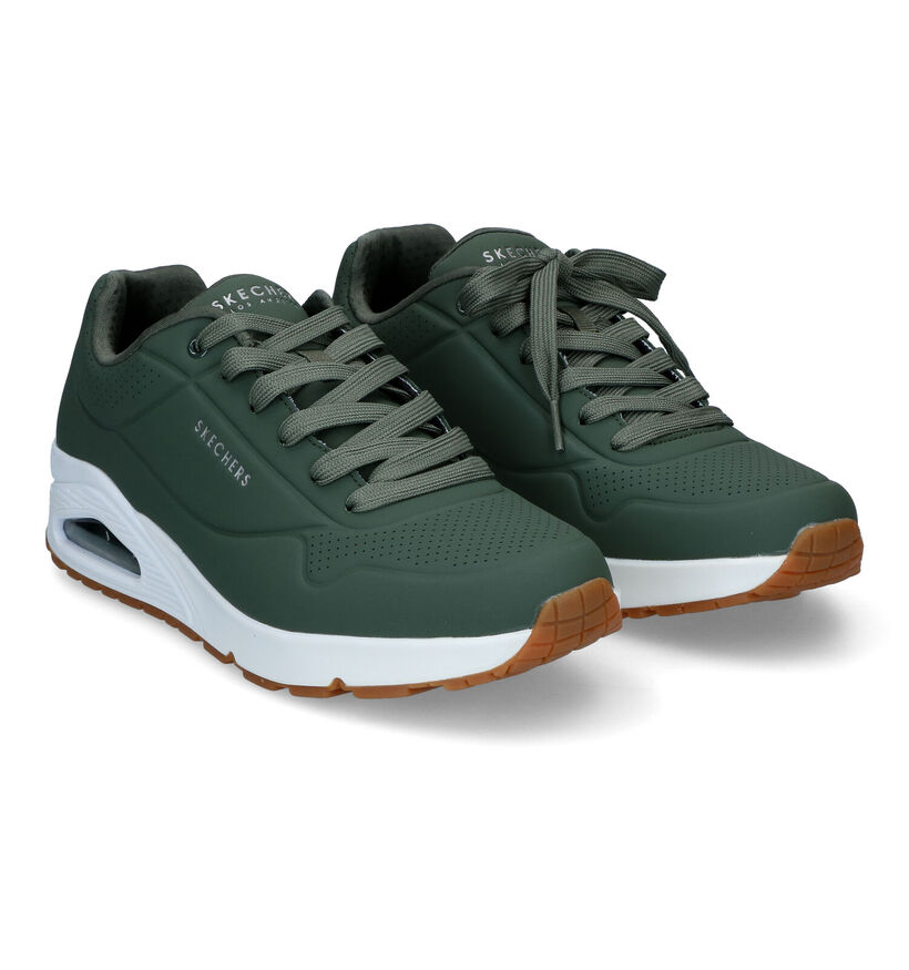 Skechers Uno Stand On Air Zwarte Sneakers voor heren (350318) - geschikt voor steunzolen