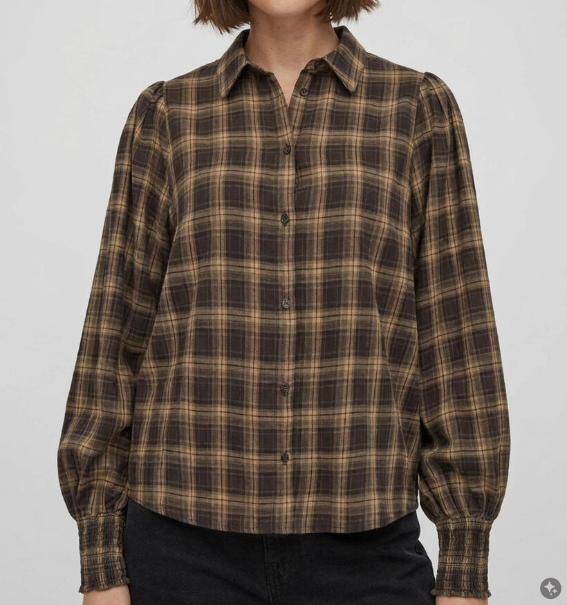 Vila Lene Donkerbruine Blouse voor dames (379750)