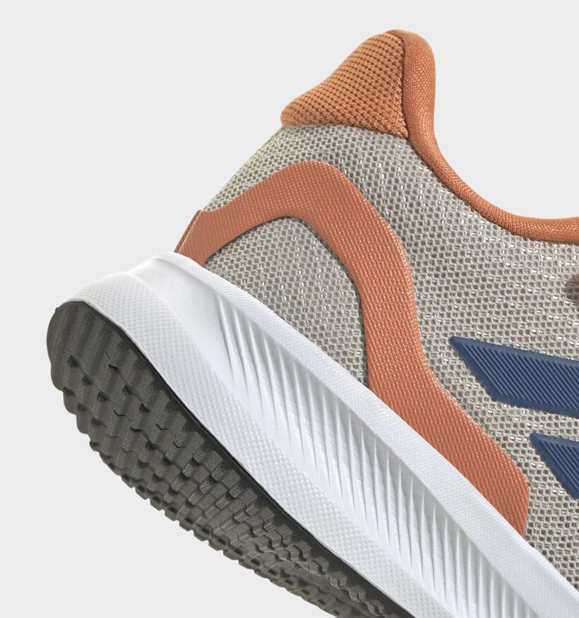 adidas Runfalcon Baskets basses en Beige pour gar&ccedil;ons (372779) - pour semelles orthop&eacute;diques