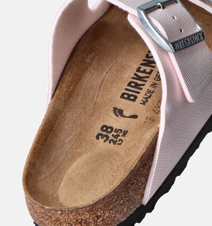 Birkenstock Arizona Embossed Nu-pieds en Rose pour femmes (350849)