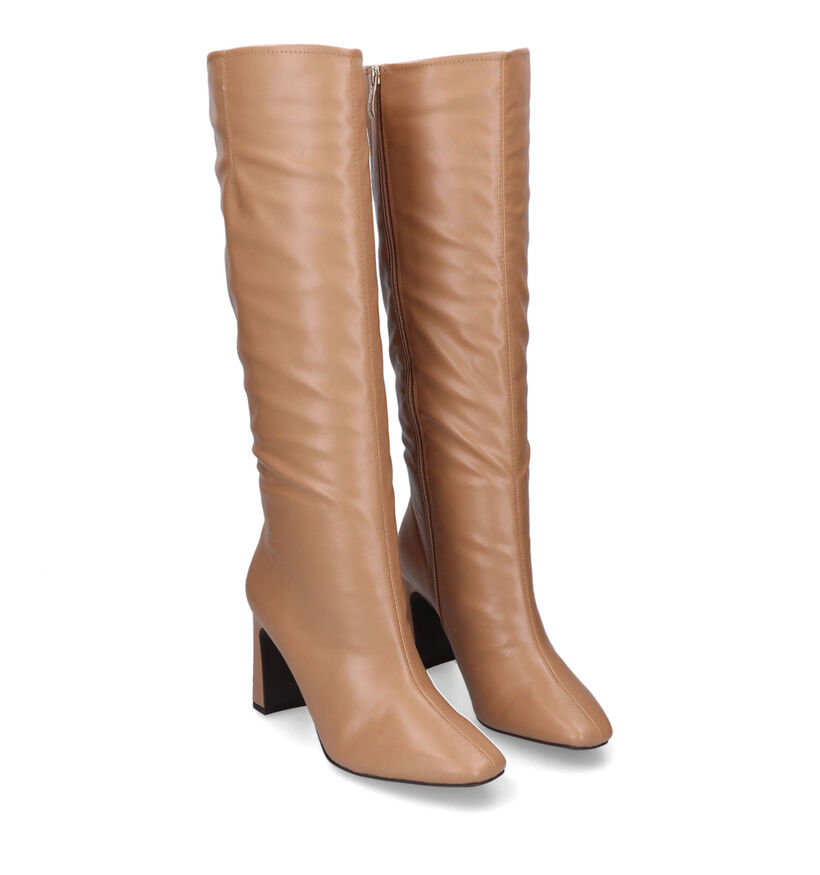 Tamaris Bottes hautes en Noir en simili cuir (317345)