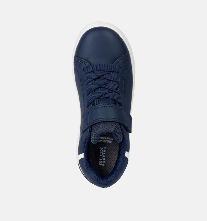 Geox Respira Baskets basses en Bleu fonc&eacute; pour gar&ccedil;ons (369999) - pour semelles orthop&eacute;diques