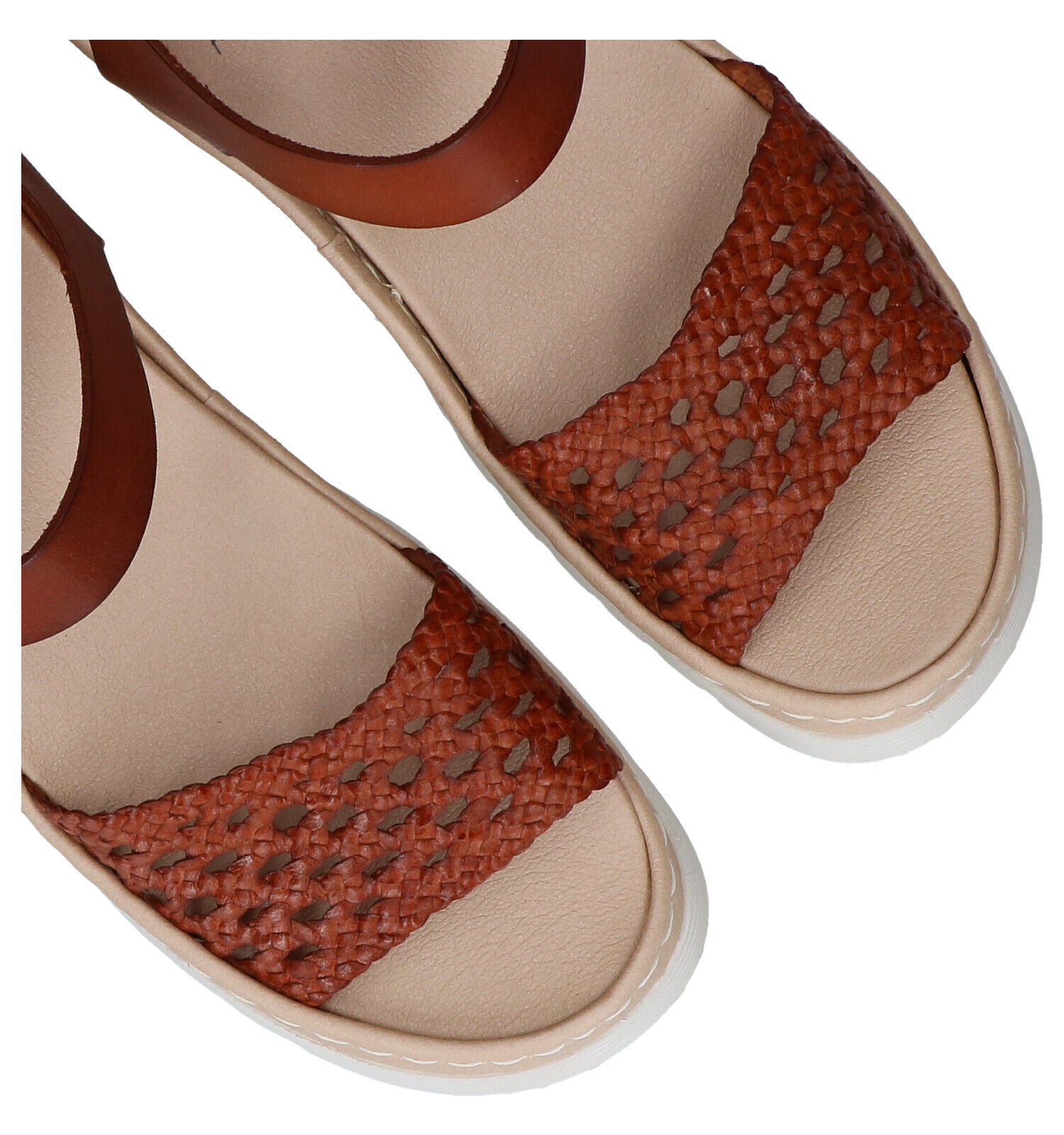 Brako Anatomics Cognac Sandalen Dames Sandalen Online op TORFS.BE