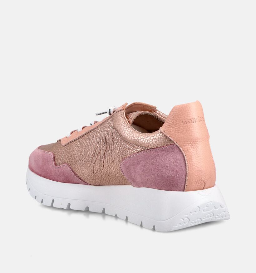 Wonders Roze/Colorblock Sneakers voor dames (373119) - geschikt voor steunzolen