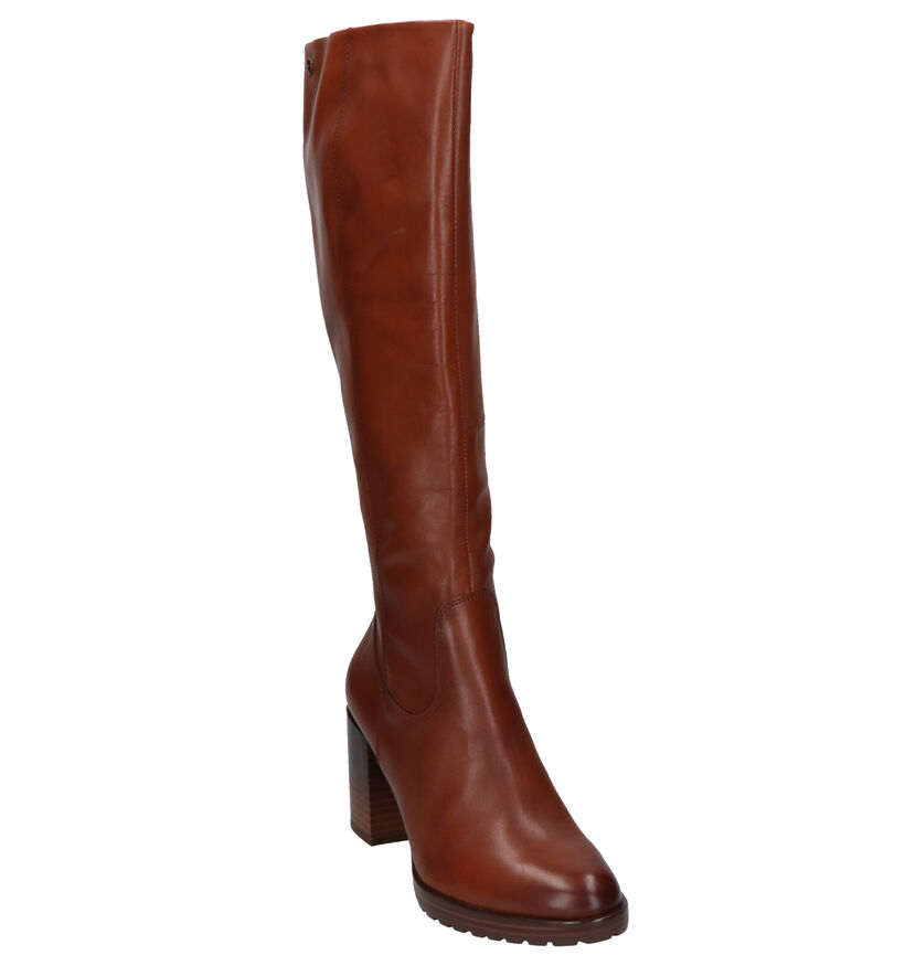 Tamaris Bottes en Cognac en cuir (257267)