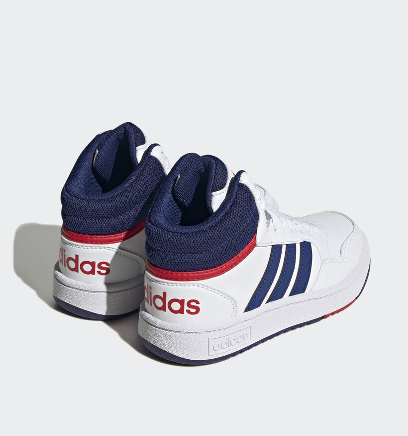 adidas Hoops 3.0 MID Witte Sneakers voor jongens, meisjes (348983)