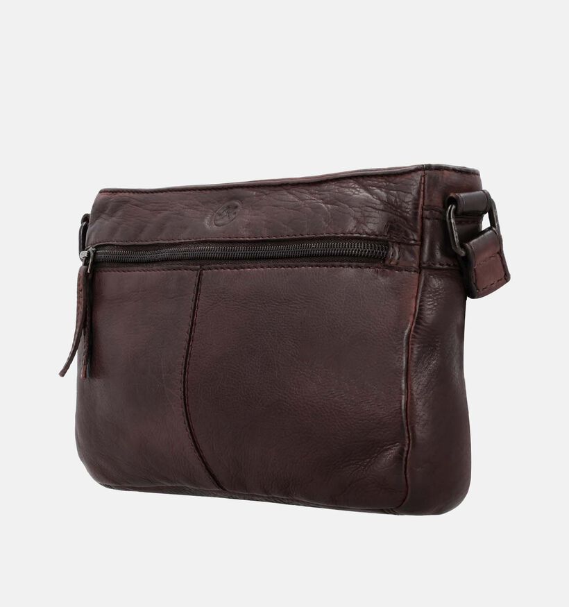 Hide & Stitches Paint Rock Sac port&eacute; crois&eacute; en Marron fonc&eacute; pour femmes (380962)