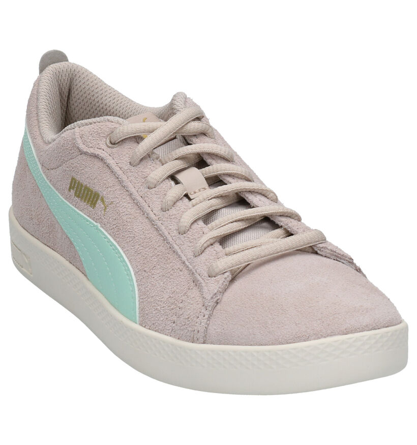Puma Smash Sneakers en Rose en daim (265568)