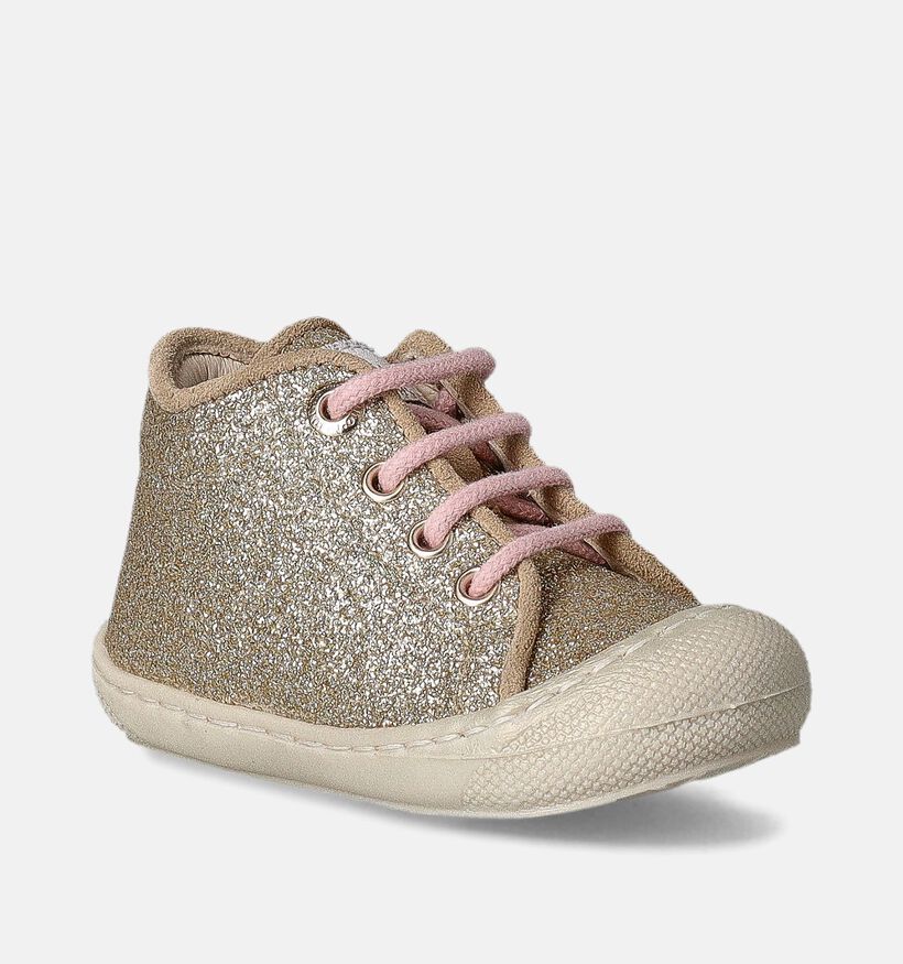 Naturino Sossi Glitter Chaussures pour bébé en Or pour filles (359960) - pour semelles orthopédiques
