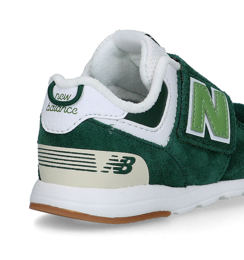 New Balance NW574 Baskets en Vert pour garçons (319259) - pour semelles orthopédiques