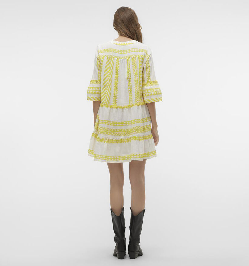 Vero Moda Dicthe Robe boho en Jaune pour femmes (337279)