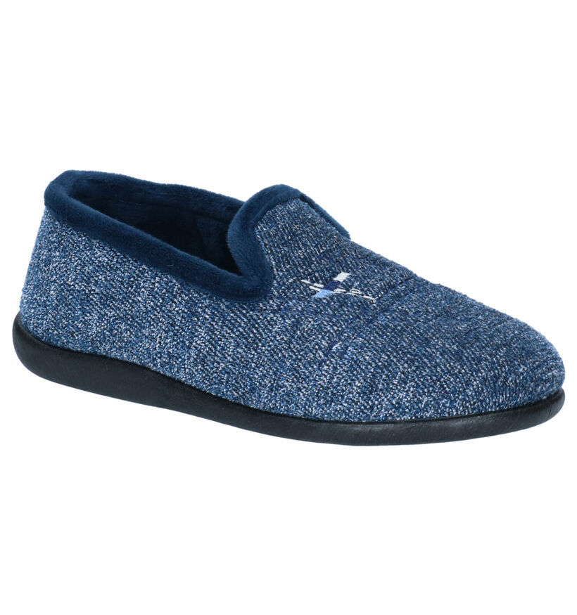 Milo & Mila Pantoufles fermées en Bleu pour garçons (332280)