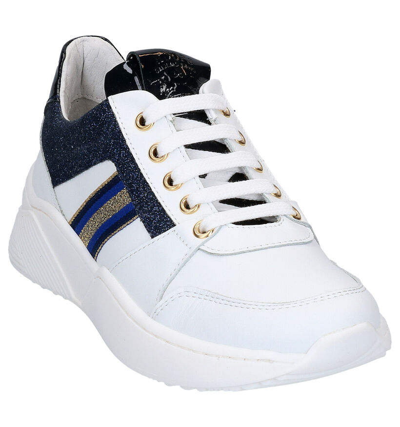 Witte Sneakers Hoops Hop in leer (266795)