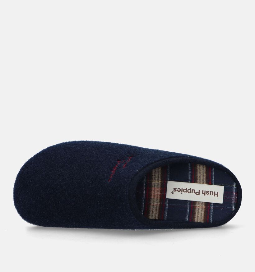 Hush Puppies Dibia Pantoufles en Bleu pour hommes (330015) - pour semelles orthopédiques